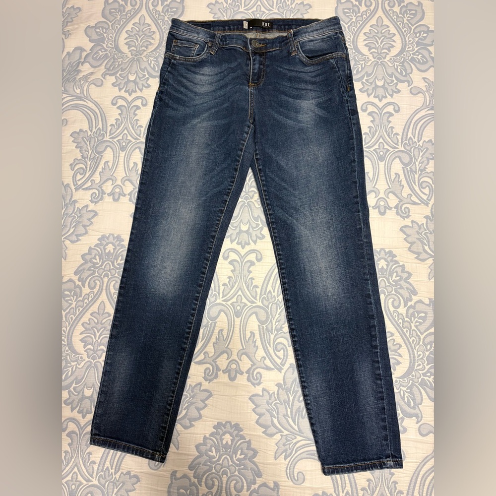 Kut from the Kloth Dark Blue Straight Leg Jeans